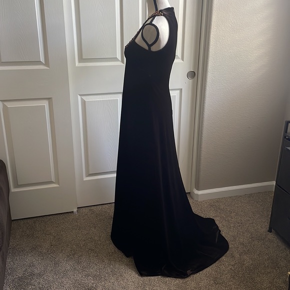 JB Boutique Velvet Brown Dress Size 4 - Picture 6 of 12